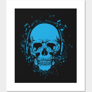 Skully Candy - Blue Posters and Art